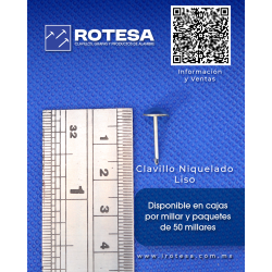 Clavillo Niquelado Liso