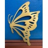 Mariposa Dorada en Metal